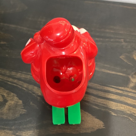 Vintage Santa on Skies hard plastic candy container. - Picture 2 of 2